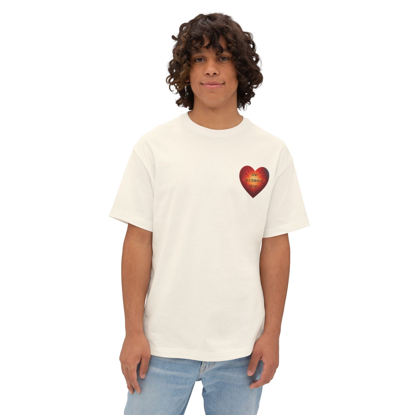 The Reclaimed Heart Logo Tee – Soft, Minimalist Faithwear