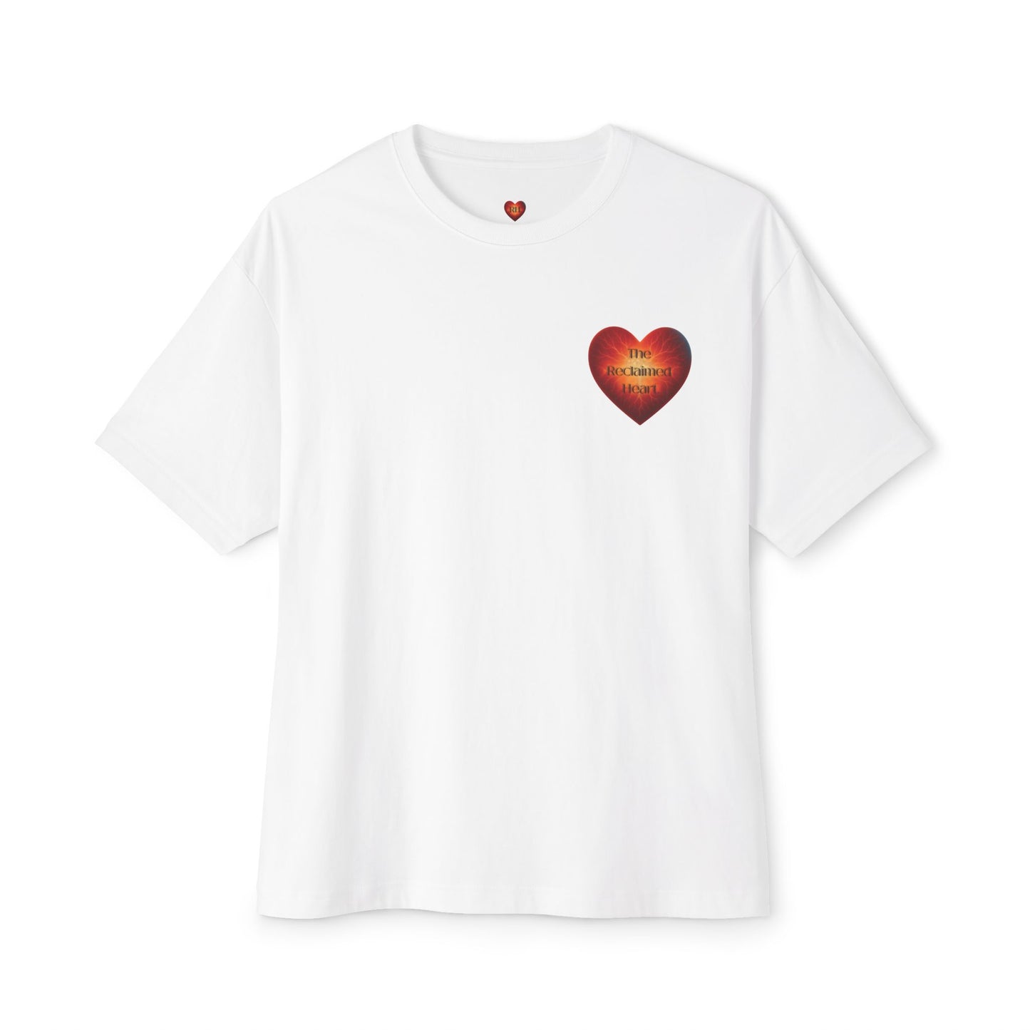 The Reclaimed Heart Logo Tee – Soft, Minimalist Faithwear
