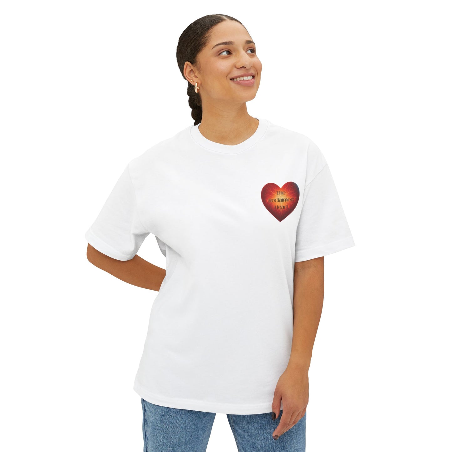 The Reclaimed Heart Logo Tee – Soft, Minimalist Faithwear