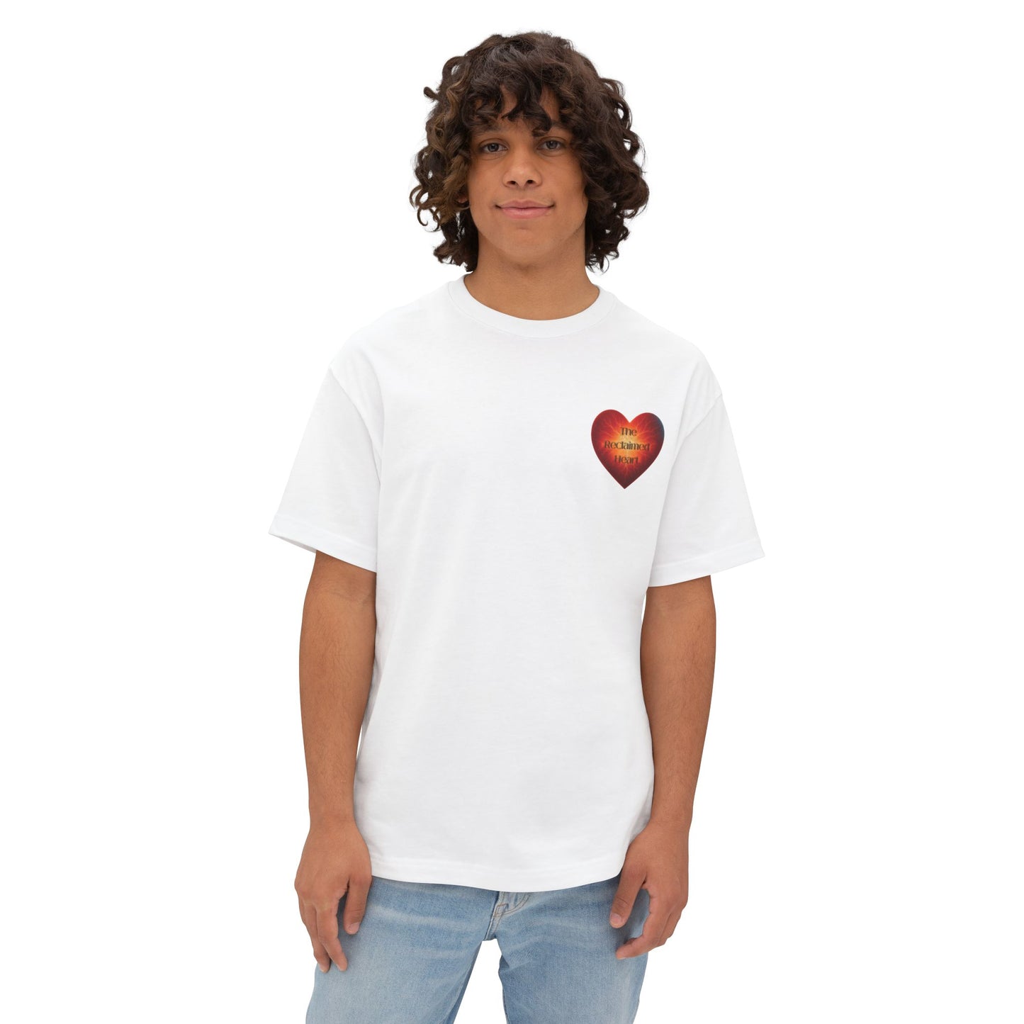 The Reclaimed Heart Logo Tee – Soft, Minimalist Faithwear