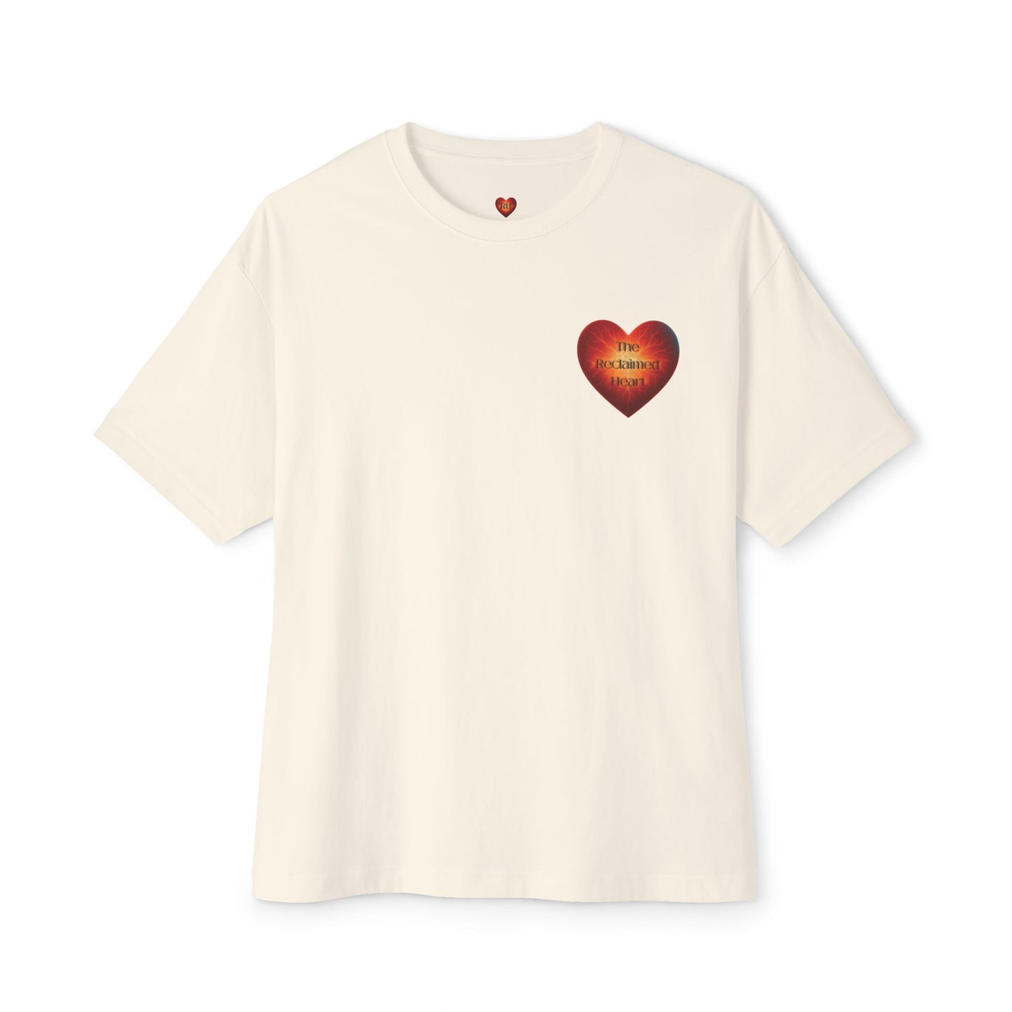 The Reclaimed Heart Logo Tee – Soft, Minimalist Faithwear
