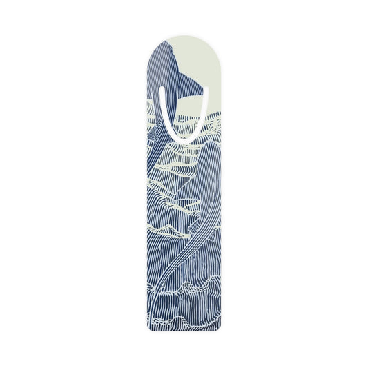 🦈 Ocean Strength Bookmark – Line Art Design